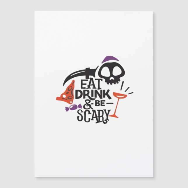 Eat Drink And Be Scary Vintage Graphic (Front)