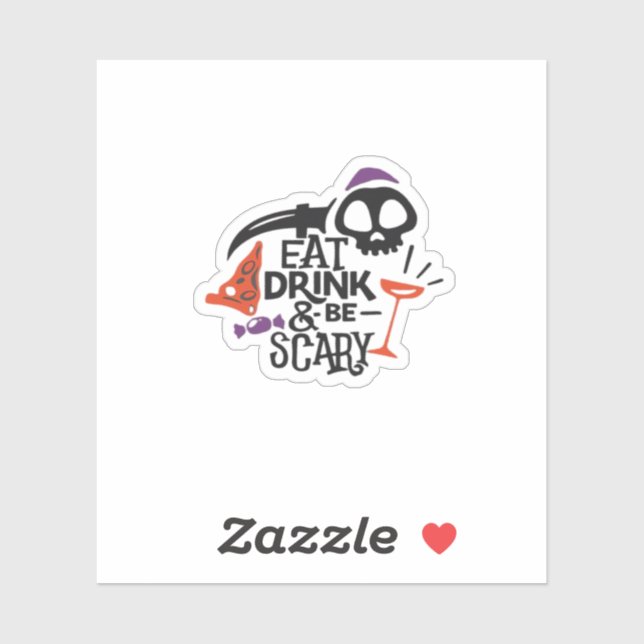 Eat Drink And Be Scary Vintage Graphic (Sheet)