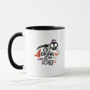 Eat Drink And Be Scary Vintage Graphic Mug