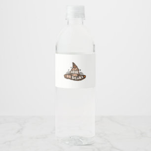 Eat Drink And Be Scary Witch Hat Aesthetic Casual Water Bottle Label