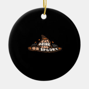 Eat Drink And Be Spooky Essential Vintage Style Ceramic Tree Decoration