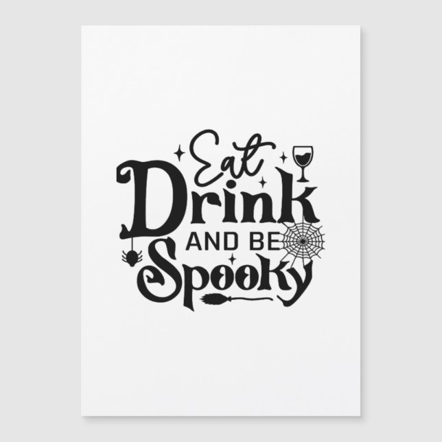 Eat Drink And Be Spooky Retro Classic (Front)