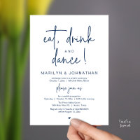 Eat, Drink and Dance, Modern Wedding Reception