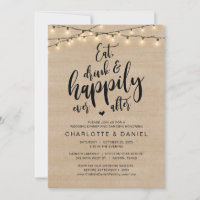 Eat, Drink and Happily Ever After, Wedding Dinner