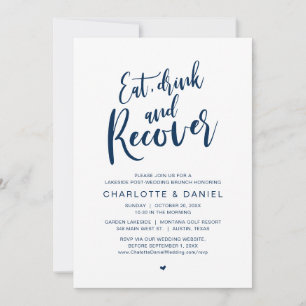 Eat, Drink and Recover, The Morning After Brunch Invitation