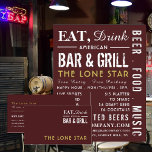 Eat, Drink Bar & Grill, Pub/Brewery Advertising Flyer<br><div class="desc">Eat,  Drink Bar & Grill,  Pub/Brewery Advertising Flyers By The Business Card Store.</div>