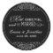 Eat Drink Be Married Black Monogram