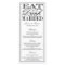 Eat, Drink & Be Married Modern Black/White Wedding