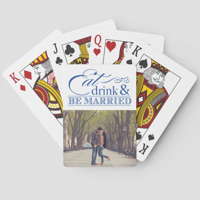 Eat Drink Be Married Playing Cards (Back)