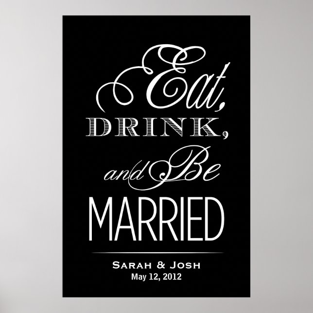 Eat, Drink, Be Married Poster (Front)