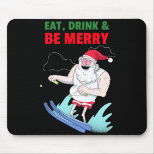 Eat, Drink & Be Merry Christmas Mouse Mat