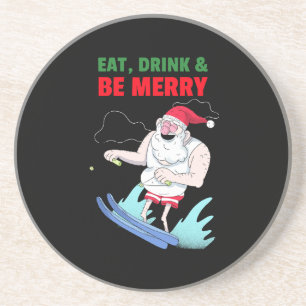 Eat, Drink & Be Merry ChristmasEat, Drink & Be Mer Coaster