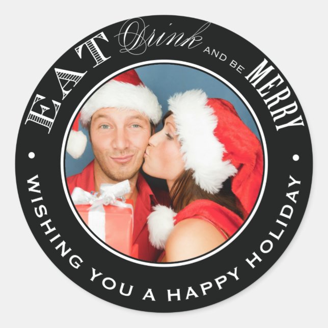 EAT, DRINK & BE MERRY | HOLIDAY ENVELOPE SEAL (Front)