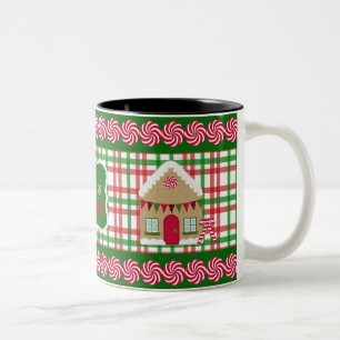 Eat, Drink & Be Merry Plaid Gingerbread Mug