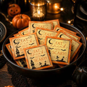 Eat Drink & Be Scary Halloween Magnet Party Favour