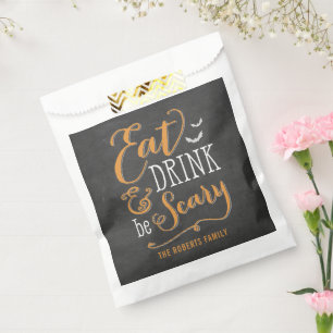 Eat Drink Be Scary Halloween Party Favour Bag