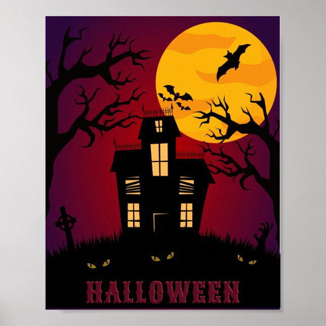 Eat, Drink & Be Scary Halloween Poster (Front)