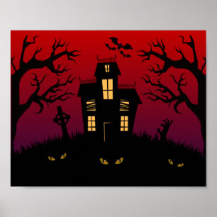 Eat, Drink & Be Scary Halloween Poster