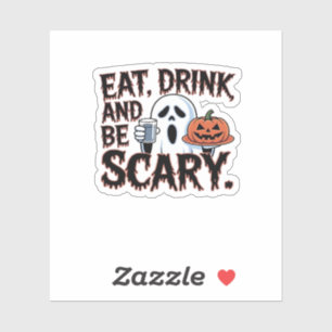 Eat Drink Be Scary Halloween Pumpkin Creative Styl