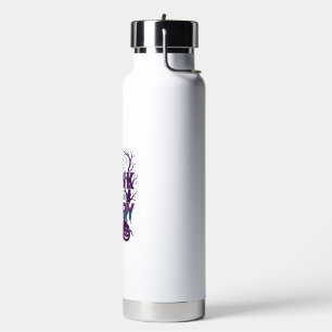 Eat Drink Be Scary Halloween Spooky Tree Pumpkins_ Water Bottle
