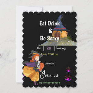 Eat Drink & Be Scary Invitation