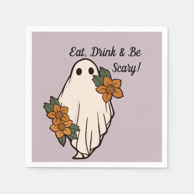 Eat, Drink & Be Scary! Napkin (Front)