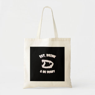 Eat Drink Be Scary Vampire Minimalist Style Tote Bag