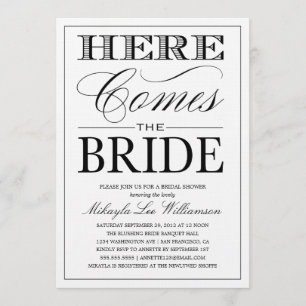 EAT, DRINK COLLECTION   BRIDAL SHOWER INVITATION