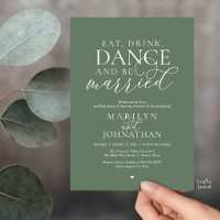 Eat, Drink, Dance, Be Married, Wedding Elopement
