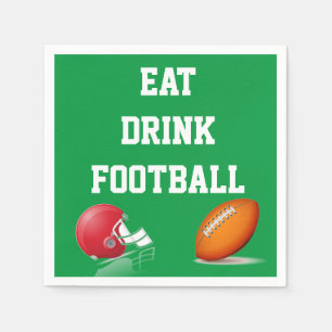 Eat Drink Football Napkin