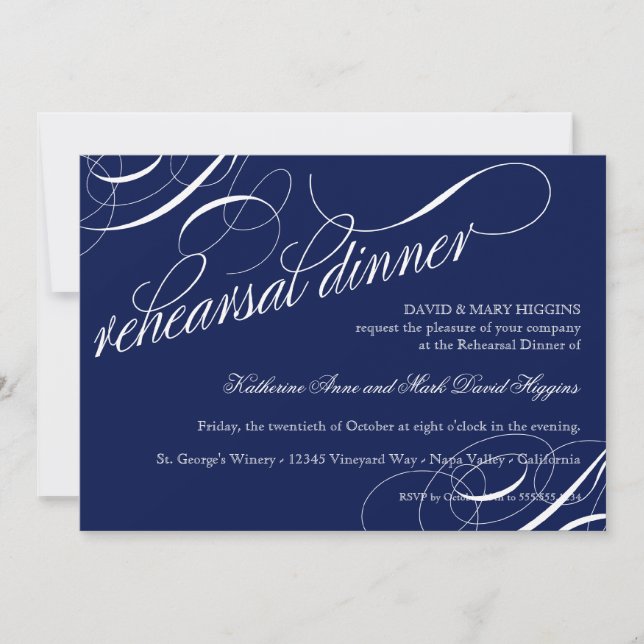 Eat, Drink Get Married Rehearsal Dinner Invites (Front)