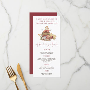 Eat Drink Give Thanks Mouse Friendsgiving Menu