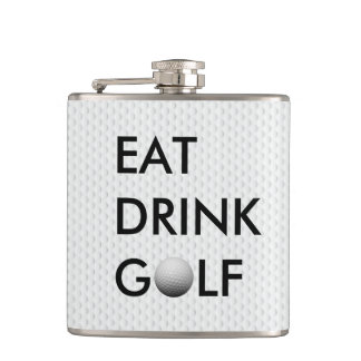 Eat Drink Golf Flask
