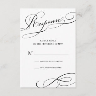EAT, DRINK IN FRESH WHITE    RSVP CARD