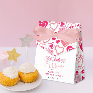 "Eat, Drink & Love" Valentine's Day Bridal Shower Favour Box