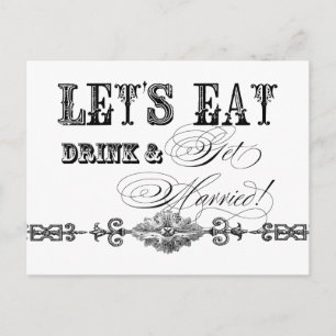 Eat, Drink n Get Married, be my Maid of Honour Car Postcard