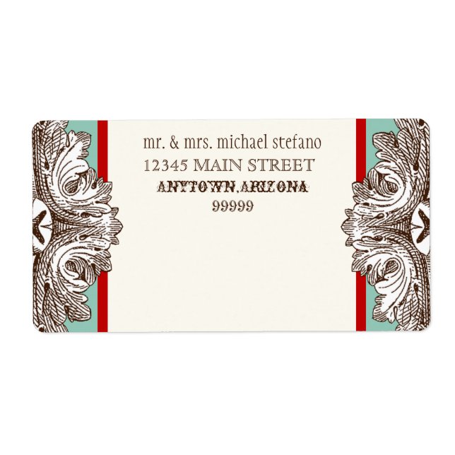 Eat, Drink n Get Married Matching Address Labels (Front)