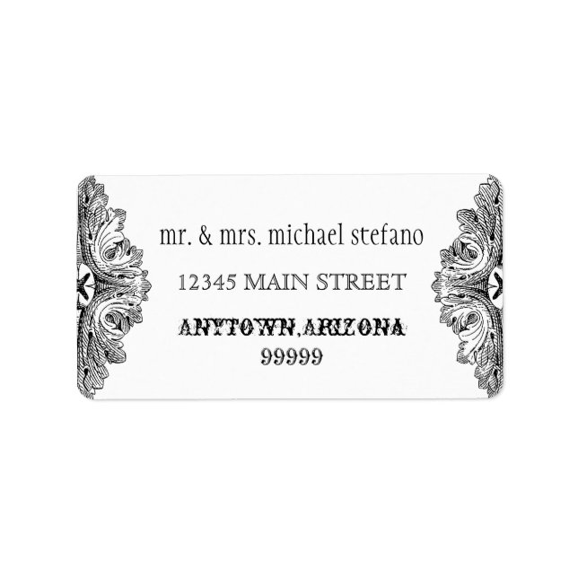 Eat, Drink n Get Married Matching Address Labels (Front)