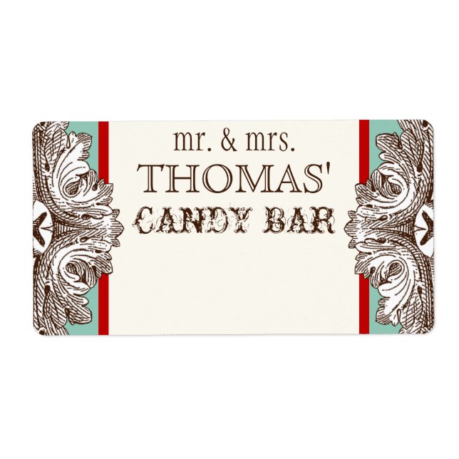 Eat, Drink n Get Married Matching Candy Bar Labels (Front)