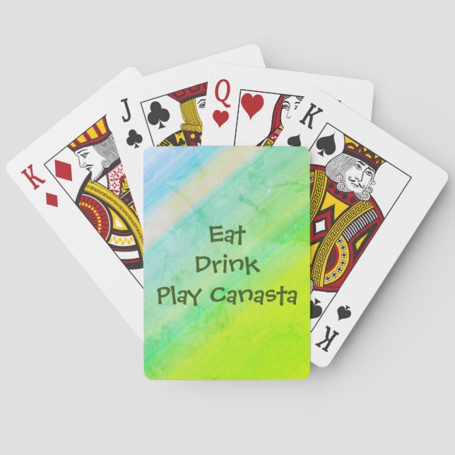 Eat Drink Play Canasta Cards (Back)