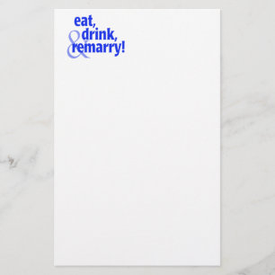 Eat Drink Remarry Stationery