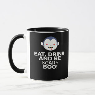 Eat Drink Scary Boo Halloween Design Creative Casu Mug