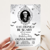 Eat Drink & Scary Gothic Halloween Birthday Party