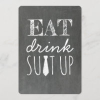 Eat Drink Suit Up Funny Groomsman