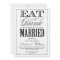 EAT,DRINK | WEDDING INVITATION STYLE 2