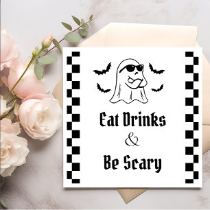 Eat Drinks & Be Scary Halloween Party Napkin