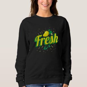 Eat Fresh Mango Lemon And Brokkoli  Vegetarian  Go Sweatshirt