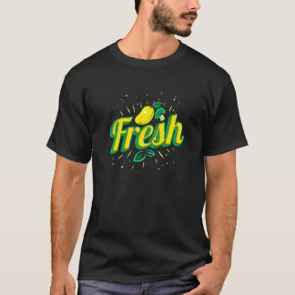 Eat Fresh Mango Lemon And Brokkoli Vegetarian Go T-Shirt