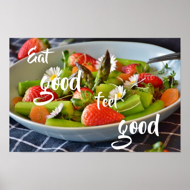 Eat Good Feel Good// Asparagus Salad Poster (Front)