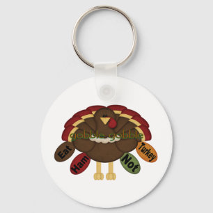 Eat Ham Not Turkey Key Ring